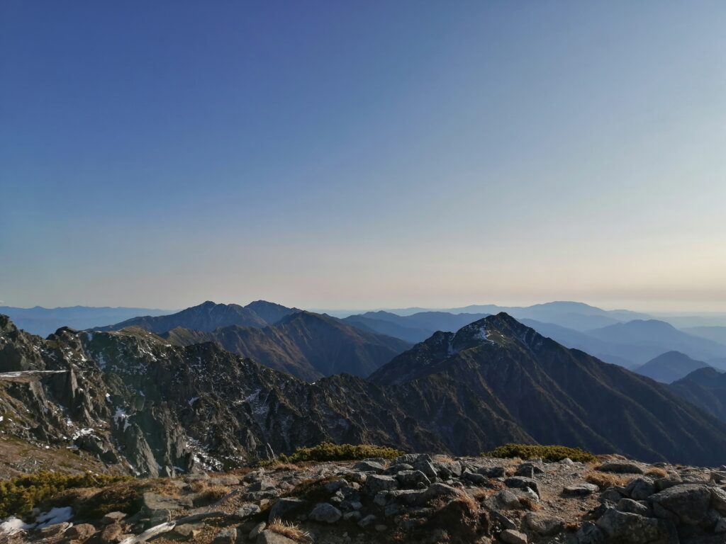 Vistes de les muntanyes al voltant de Kiso-Komagatake
