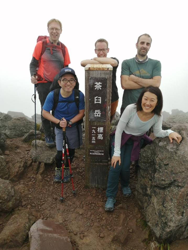 Foto de grup al cim de Nasudake