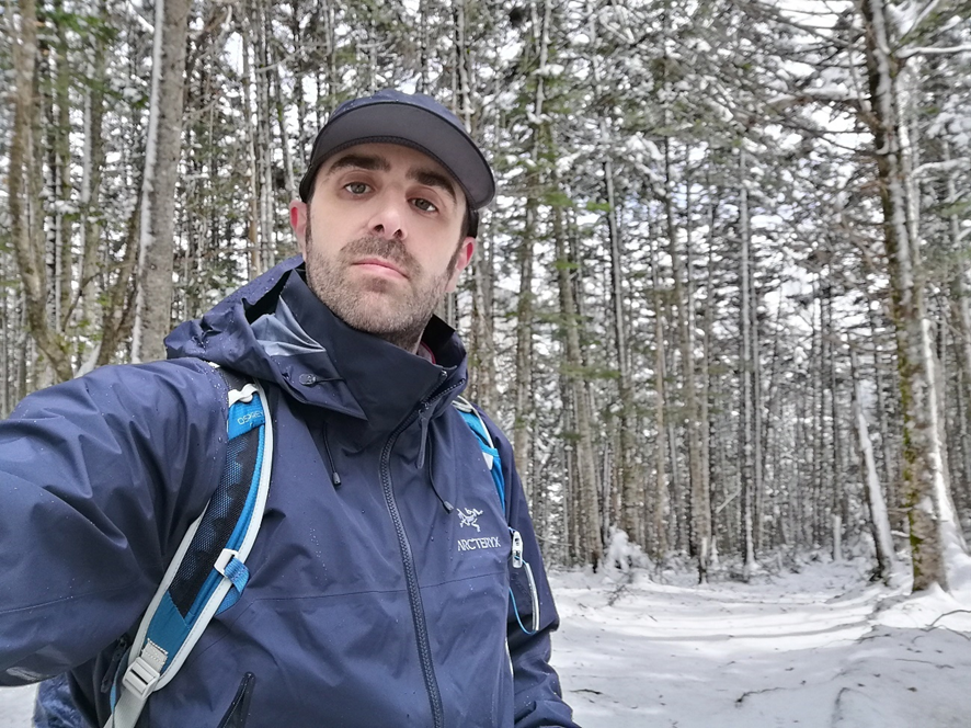 Selfie a la neu en direcció a Kinpu