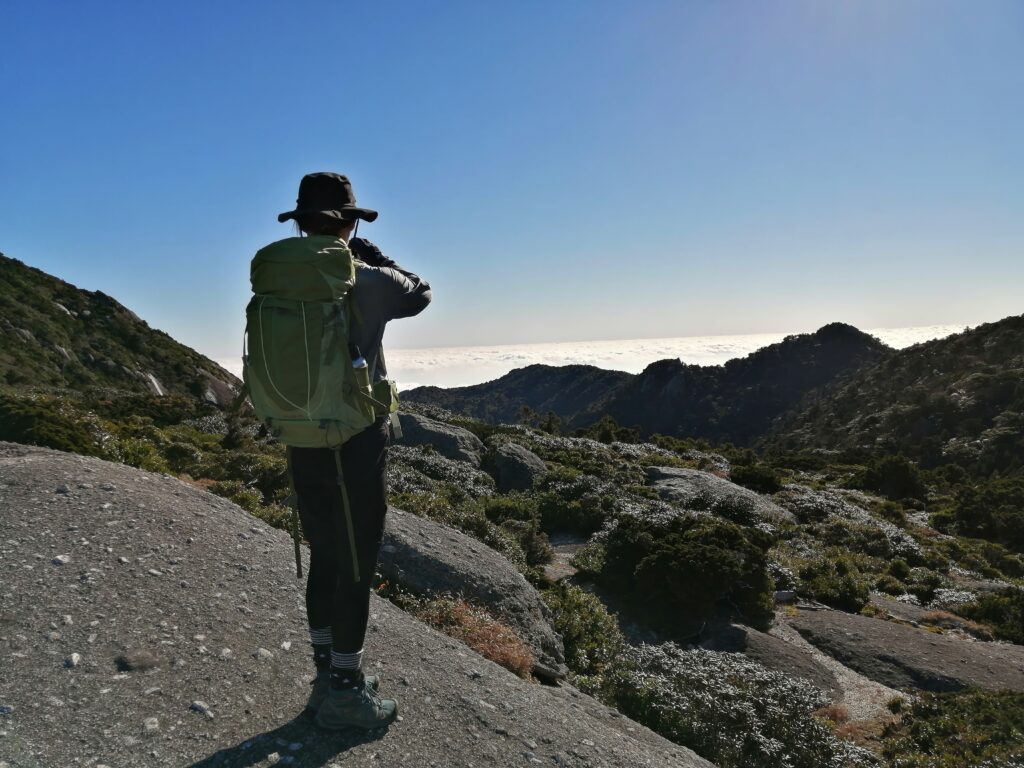 El mar de núvols des de el camí a Miyanouradake
