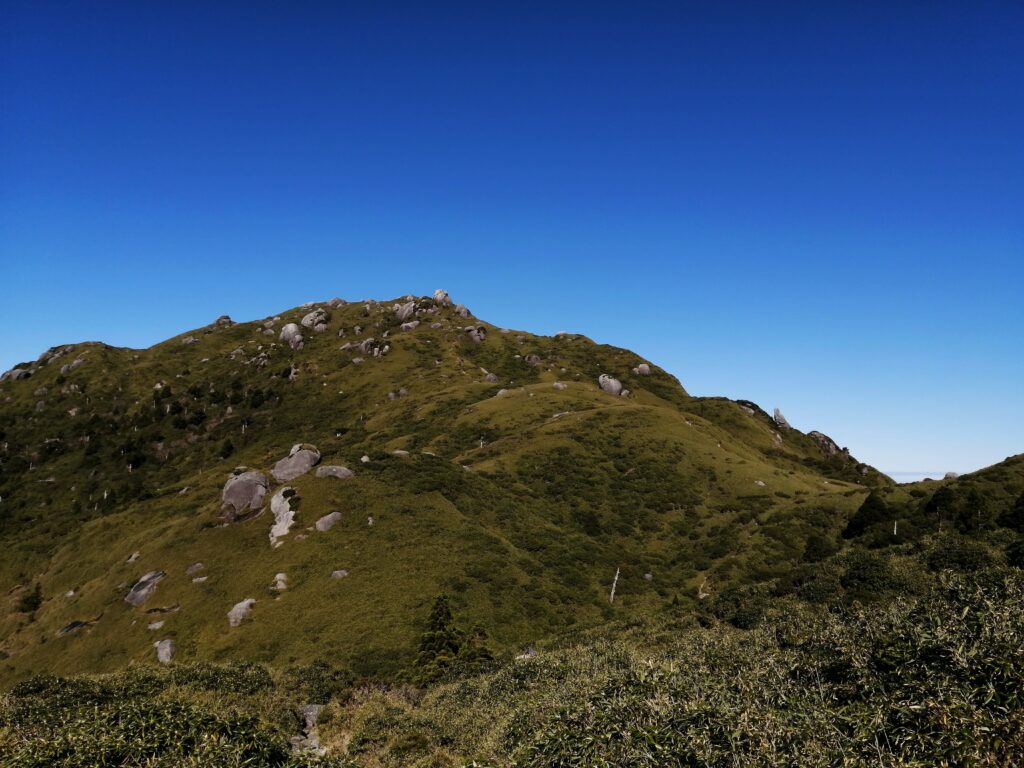 Vista del cim de Miyanouradake