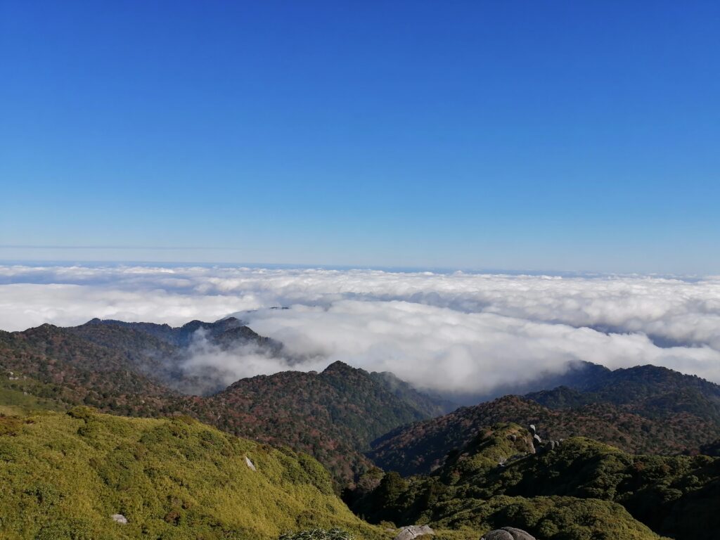 Mar de núvols des del cim de Miyanoura