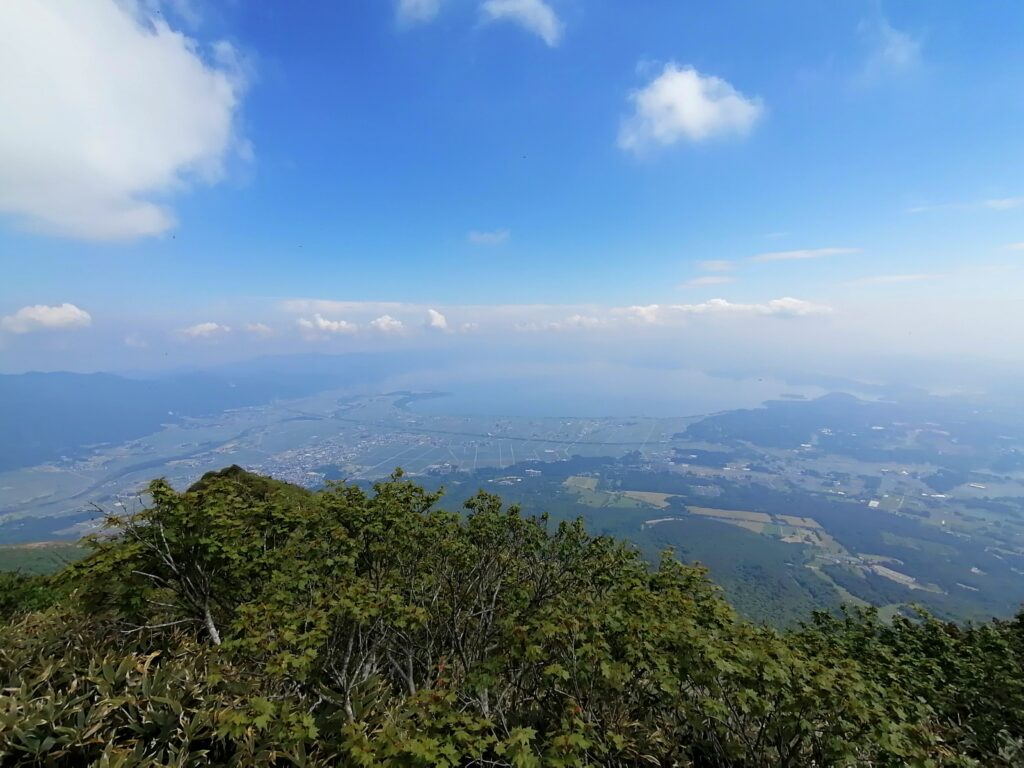 Vista del llac Inawashiro des de Bandai