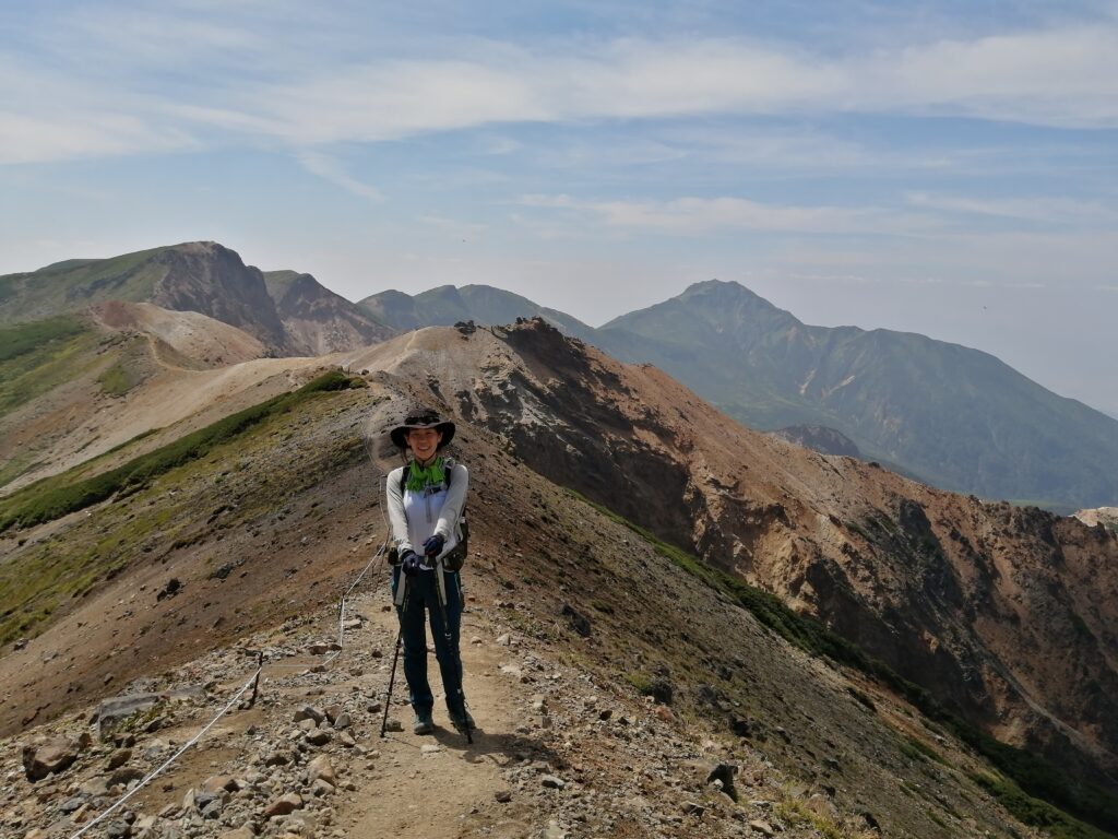 A la cresta camí de Tokachidake