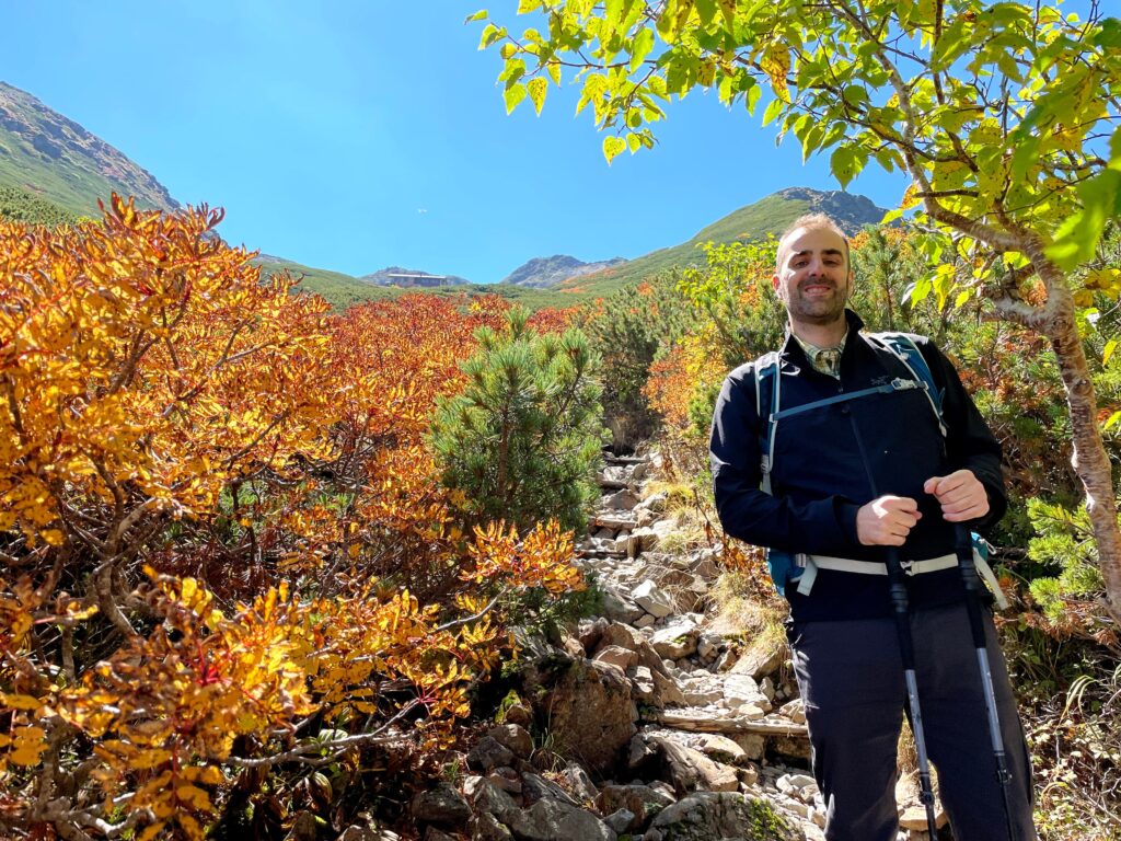Colors de tardor en el camí de baixada des de Senjo