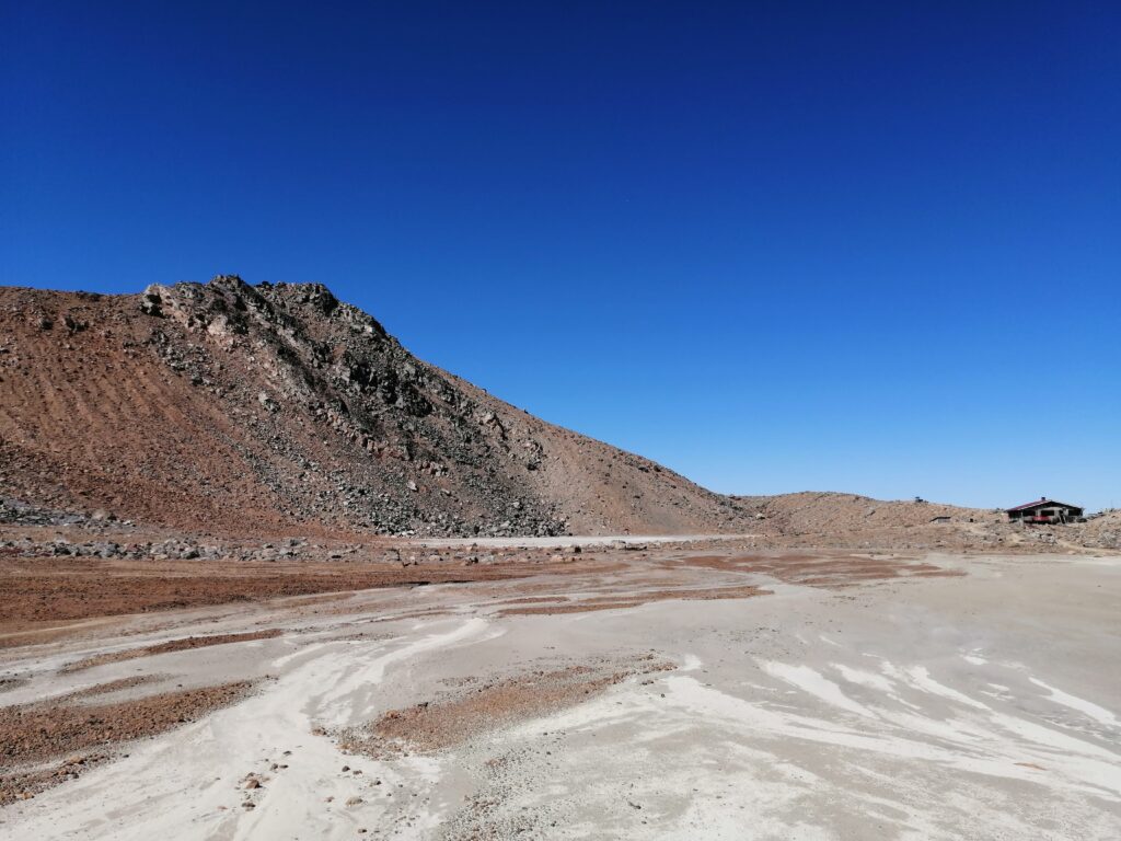 Segon estany d'Ontake, tot sec