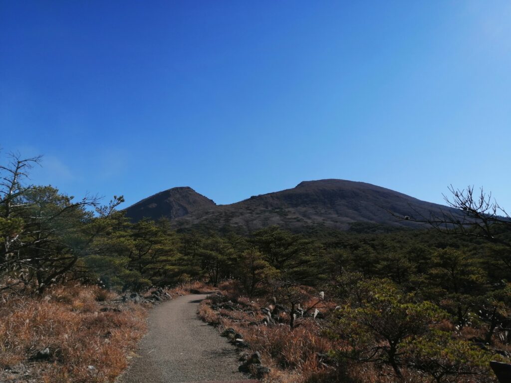 Vista de Karakunidake des del punt d'inici