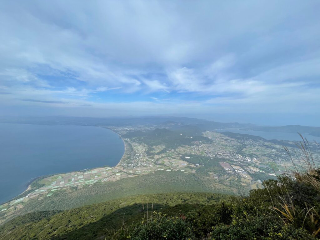 Badia de Kagoshima des del cim de Kaimon