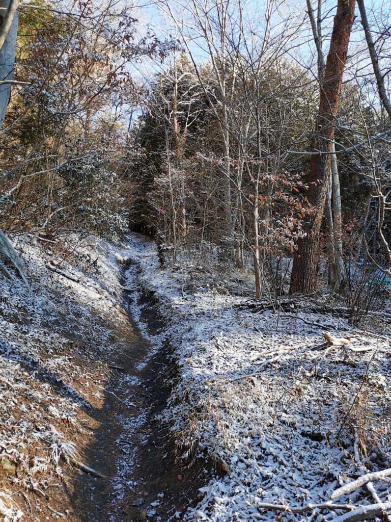 Camí d'ascens a Momokura a l'hivern