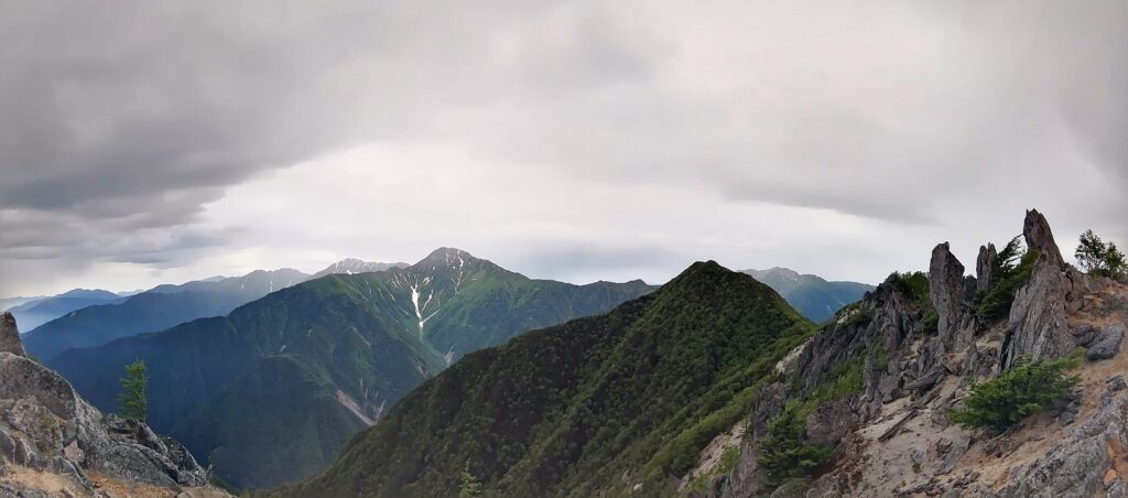 Vista de Kitadake des de Hoo-san